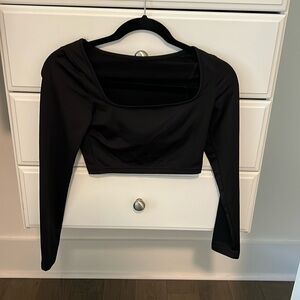 Black crop top